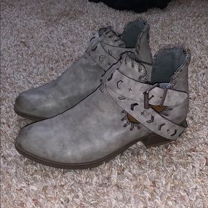 Charcoal gray Booties